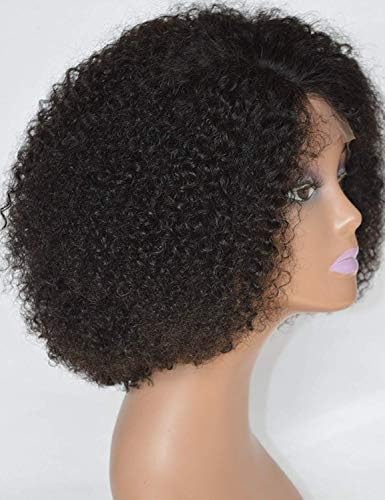 Chantiche Pre Plucked Curly Lace Front Wigs Human Hair with Baby Hair, Brazilian Remy Human Hair Wigs for Black Women Natural Color 130% Density 16inch