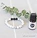 Subherban Essential Oil Lava Rock Diffuser Bracelet - HANDMADE IN THE USA - Aromatherapy Gemstone Bracelets for Women - Relaxation Gift for Women