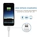 iPhone Lightning Cable 4 Pack Braided (3.3 Feet) in White, Grey, Blue & Pink - iPhone Cable w/ Lightning Connector - Lightning to USB cable / iPhone Cord Compatible with iPhone 7 6 & 5