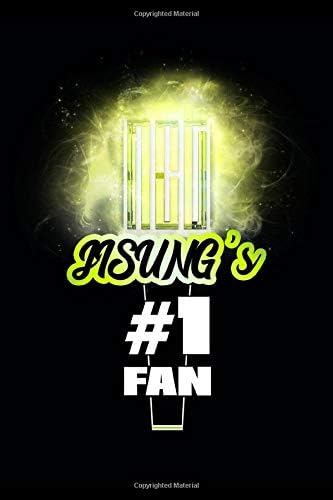 Jisung's #1 Fan: NCT Glowing Lightstick 120 Page 6 x 9" Lined Notebook Kpop Fandom Merch Journal Book (NCT Member #1 Fan Glowing Lightstick Notebooks)