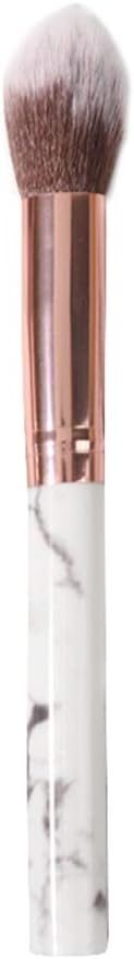 Highlighter Brush Makeup Brushes Fan Blending Eyeshadow Contouring Blush Brush Marble Pattern Cosmetic Tool for Daily Makeup,1pc
