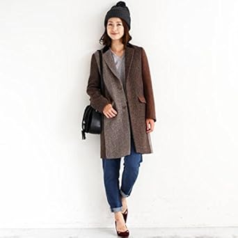 最新のhdツイード チェスターコート レディース 人気のファッション画像