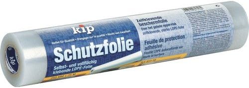 Kip Protector Self-Adhesive Glass Protection Foil Transparent 25 cm x 25 m Smooth Surfaces.
