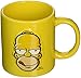ICUP Simpsons Homer Face Embossed Ceramic Mug, 20 oz, Clear