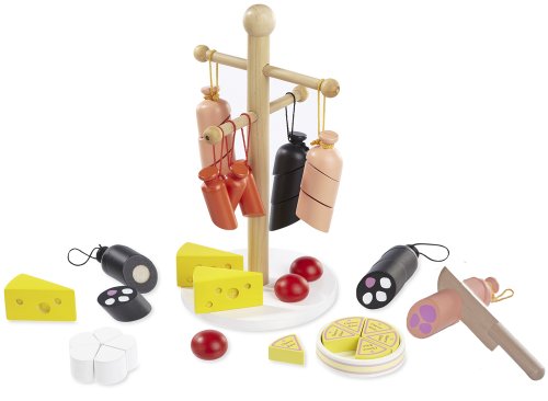 howa Kaufladenzubehör Wurst und Käse aus Holz 4858