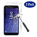 [2-Pack] Samsung Galaxy J4 2018 [Tempered Glass] Screen Protector,Anti-Scratch, Anti-Fingerprint, Bubble Free, Lifetime Replacement Warranty