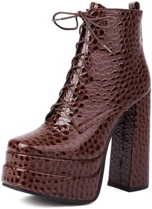 lauren ralph lauren women's mabel lace-up dress booties Amazon.com | Lauren Ralph Lauren Women's MABEL BOOTIE, BROWN MULTI/CHESTNUT BROWN, 8.5
