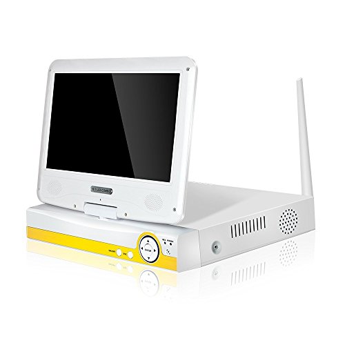 ONWOTE 4 Channel 1080P HD NVR Video Recorder with Monitor, Compatible with ONWOTE Wireless Security Cameras