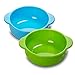 iGuerburn Baby Silicone Snack Food Feeding Bowls / Toddler Dishes (Set of 2, Green / Blue)