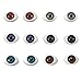 MOMOONNON 144 Counts Plastic Scary Eyes Hollow Oval Flat Eyes Half for DIY Crafts Puppets Porcelain or Reborn Doll Bear Stuffed Animal Toys, 4 Colors