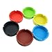 Freehawk Silicone Round Ashtray, Eco-Friendly Colorfull Premium Silicone Rubber High Temperature Heat Resistant Round Design Ashtray (2pcs) Color Random