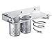 Cavoli Hair Blow Dryer Holder Wall Mounted,Space Aluminum, Bathroom Hanging Rack Organizer with 2 Cups