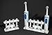 OCTOPODIS - Stainless Steel Electric Toothbrush Head Holder, Compatible with Oralb Braun, Sonicare, Waterpik, Adhesive or Free-Standing Installation
