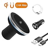 Wireless Car Charger, Dgtal 2 in 1 Magnetic Vehicle Mount Phone Holder Air Vent or Dashboard for iPhone XS/XS Max/iPhone XR/iPhone X/ 8/8 Plus Samsung Galaxy Note 9/S9/S9 Plus All Qi-Enabled Devices