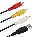RCA to USB Cable AV Audio Video Camcorder Adapter Cables for TV Mac PC