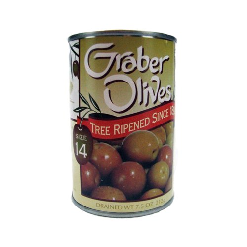 Graber Olives Size 14 - 7.5 Oz. Can (Pack of 2)