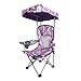 Kid's Folding Chair with Canopy and Durable Carry Bag Purple Unicorn