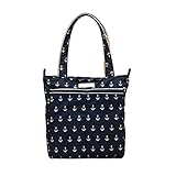 JuJuBe Be Light Everyday Lightweight Zippered Tote Bag, Nautical Collection - The Admiral