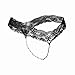 QISHOP Sexy Lace T-Back Women's Lady's Sexy Lace Panties G-String Sexy Pearl Massage Underwear Lady Transparent Traceless T Back Thongs Panty