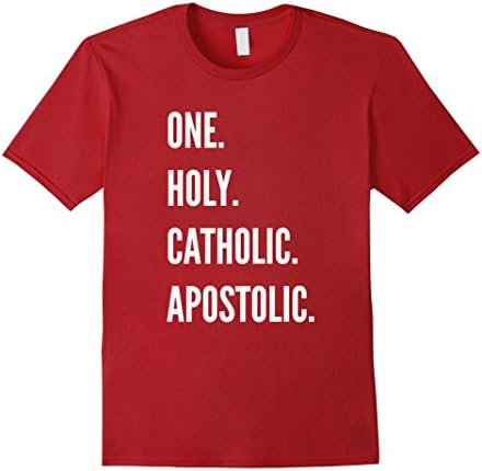 Men's One Holy Catholic Apostolic T-shirt XL Cranberry