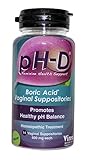 pH-D Feminine Health Support, Boric Acid Vaginal Suppositories, Bottle of 14 (600mg)