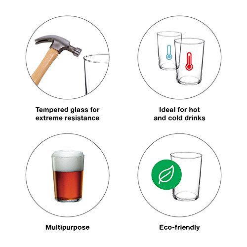 Bormioli Rocco Bodega Collection Glassware Set Of 12 Maxi 17 Ounce