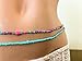 Waist Beads Set, Multi-color Belly bead, 2 pcs Waist Beads, Beaded Body Chain, African Waist bead, Belly Chain, Waist chain, Stretchy Elastic String, Wear as Necklace Bracelet or Anklet