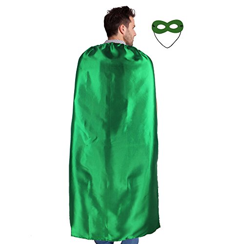 Capes for Adults, D.Q.Z 55.12" Plain Adult Superhero Cape - 10 Set