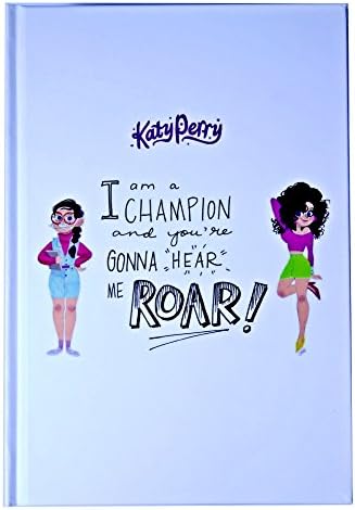 katy perry A5 writing hardcover notebook white pages ruled paper 80 sheets (5.7, white)