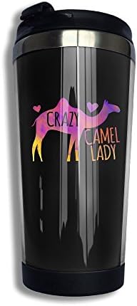 Crazy Camel Lady Vacuum Insulated Stainless Steel Travel Mug Travel Mug,13.4oz