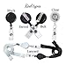 Stethoscope Name Tag (12 Colors) Adjustable Yoke ID Label Personalized - You Choose Custom Font, Design SIze and Decorative Frame