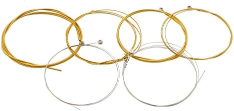 Iset Acoustic Guitar Strings For Six Strings Acoustic Guitars, High Tension, Good Quality