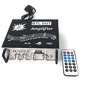 Amplificatore Audio Pesderty S-299 4x40W | Bluetooth, USB, SD E Telecomando Per Auto E Casa | Alimentazione AC/DC