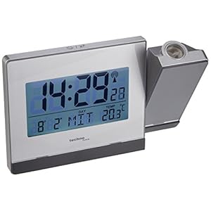 Technoline Wt 538 Touchsensor Draadloze Projectiewekker, Plastic, Zilver-Antraciet, 15 X 4 X 9 Cm