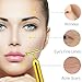 24k Golden Beauty Bar Pulse Facial Massager, T-Shape Electric Sign Face Massage Tools for Sensitive Skin Face Pull Tight Firming Face Lifting