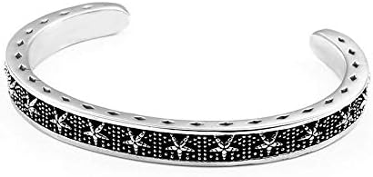 Amazon L スターソルジャーステンレスバングル メンズ 星 ブレスレット 細い 細め スリム サージカルステンレス シルバー フリーサイズ アクセサリー バングル 通販