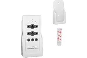 Kimalab Fan Remote Holder Wall Mount Bracket for Fanimation CR500 Remote – Compatible 4.45-in 3-Speed 3-Setting Remote Control – Easy Install with Adhesive Tape – White