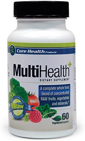 Core Health Products Multi Health 60 Count - Plant Based multivitamin, Mineral, and antioxidant Featuring 22 Organic RAW Wholefoods