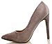 Delicious Women's Cindy Pointy Toe Velvet Single Sole Classic Pump
