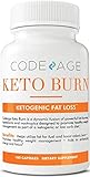 Codeage Keto Burn Capsules, Ketogenic Supplement for Keto Diet, Low Carb Diet with L Theanine, 180 Capsules
