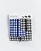 BAGGU 3D Zip Set, Expandable Nylon Zip Pouch 3 Pack for Travel and Organization, Gingham