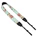 Wolven Pattern Canvas Camera Neck Shoulder Strap Belt Compatible with All DSLR/SLR/Men/Women etc (Green Vintage floral)