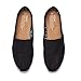 Toms Women's 10002472 Canvas Alpargata Flat, Black, 7 M US