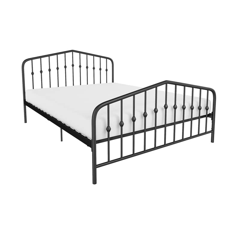 Novogratz Bushwick Metal Bed with Headboard and Footboard Modern