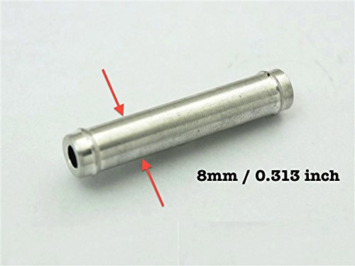 Autobahn88 Straight Aluminum Alloy Vacuum Hose Joiner, OD=1/3inch (8mm)