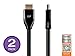 Monoprice Certified Premium HDMI Cable - Black - 3 Feet (2 Pack) 4K@60Hz HDR 18Gbps 28AWG YUV 4:4:4