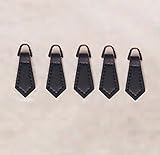 WellieSTR Black Zipper Pulls 10 Pack - For Leather Boot/Jacket/Bag/Purse