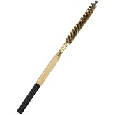 Dr. Slick Dubbing Comb &amp; Brush, 6", with Rakes and Brass Brush, Gold, Brass