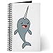 CafePress Happy Narwhal Journal - Standard Multi-color Lined