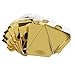 Gold Foil Pyramid Favor Boxes 3x3 Inches Set of 24 Victoria Lynn by Darice